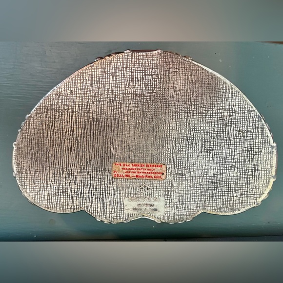 Vintage Eleanor Claire silver plated hinged trinket jewelry box - Picture 15 of 16